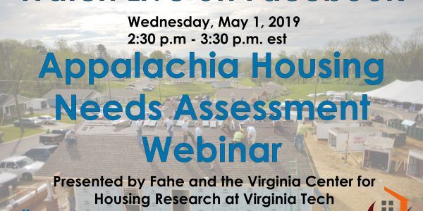 Appalachia Housing Needs Assessment Webinar
